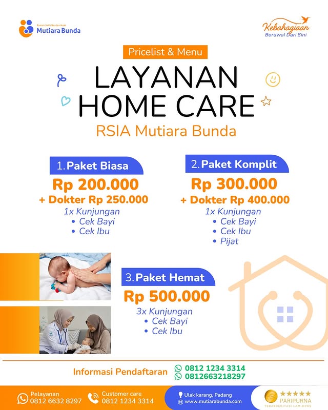 Layanan Home Care RSIA Mutiara Bunda